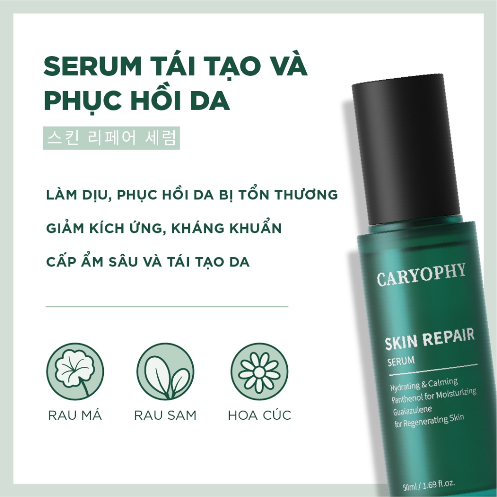 Tinh chất phục hồi và tái tạo da Caryophy Skin Repair Serum 50ml