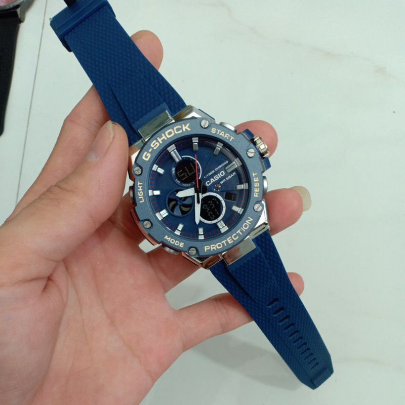 Đồng hồ si nhật nam hiệu CASIO G-SHOCK 2 máy độ mới cao 99% phù hợp nam tay to