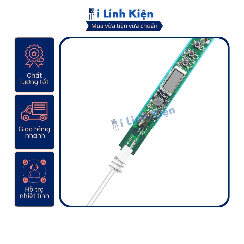 Mỏ hàn thiếc điện tử điều chỉnh nhiệt  60W 80W cao cấp màn hình led gia nhiệt nhanh bền bỉ.