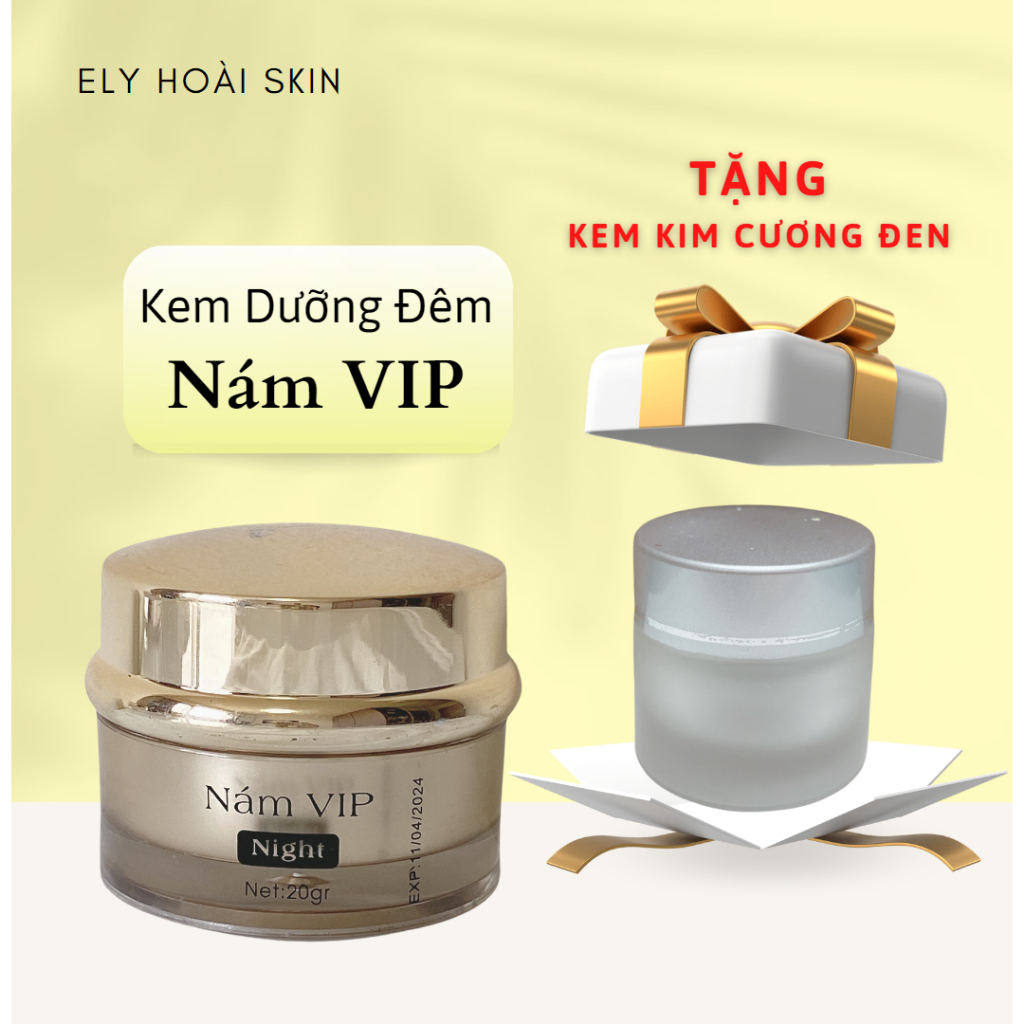 Kem Nám Da Ban Đêm, Dưỡng trắng da, Giảm Nám Thâm Sạm - Ely Hoài