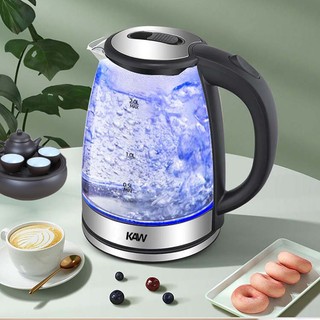 Ấm Siêu Tốc Thủy Tinh 1,8L Chịu Nhiệt Và Chịu Va Đập Cao, Không Chứa Thành Phần Độc Hại
