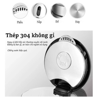 Ấm Siêu Tốc Thủy Tinh 1,8L Chịu Nhiệt Và Chịu Va Đập Cao, Không Chứa Thành Phần Độc Hại