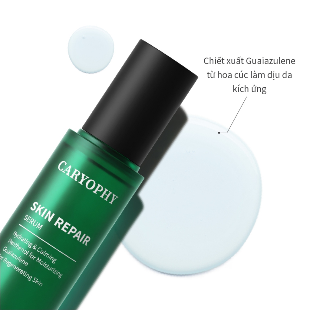 Combo 2 bước cấp ẩm & phục hồi chuyên sâu Caryophy Skin Repair (Serum và Kem dưỡng)