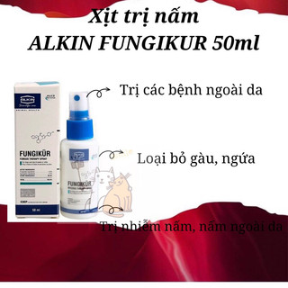 Xịt t rị nấm Fungikur Chó Mèo 50ml