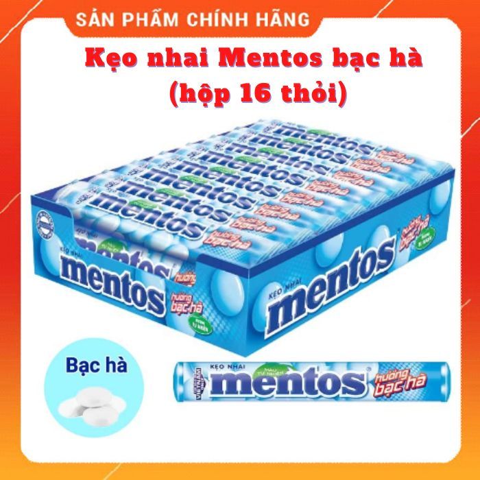 Kẹo nhai Mentos bạc hà