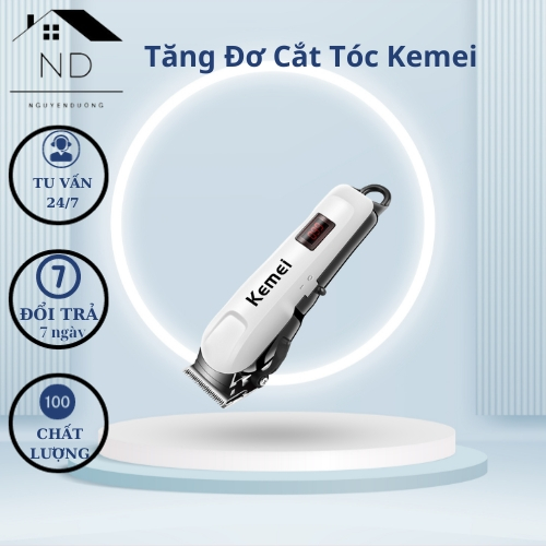 Tông Đơ Cắt Tóc Kemei KM-809A Chính Hãng Màn Hình Led Hiển Thị Pin (ND NguyengDuong Store)