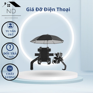 Giá Đỡ Điện Thoại Gắn Xe Máy Kèm Ô Che Mưa Che Nắng Tiện Lợi (ND NguyengDuong Store)