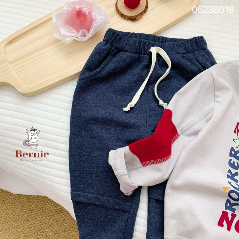 Bộ thu đông áo cotton mix quần da cá xịn sò Make some noise MS005.1110