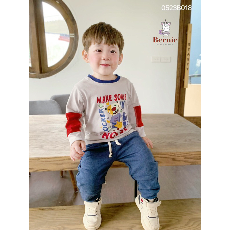 Bộ thu đông áo cotton mix quần da cá xịn sò Make some noise MS005.1110