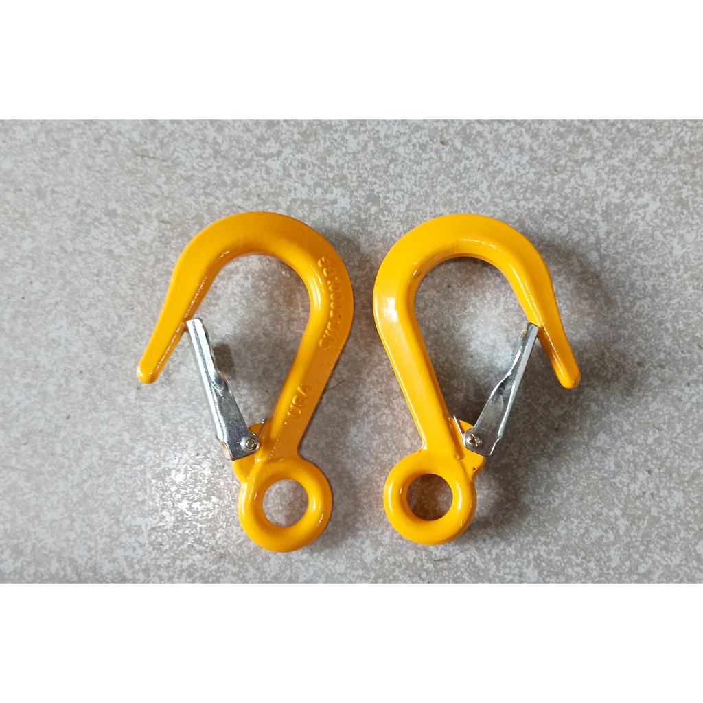 Móc cẩu, móc cẩu hàng 5000LBS, móc xích, nâng hạ hàng hóa, móc treo có khóa an toàn, màu ngẫu nhiên