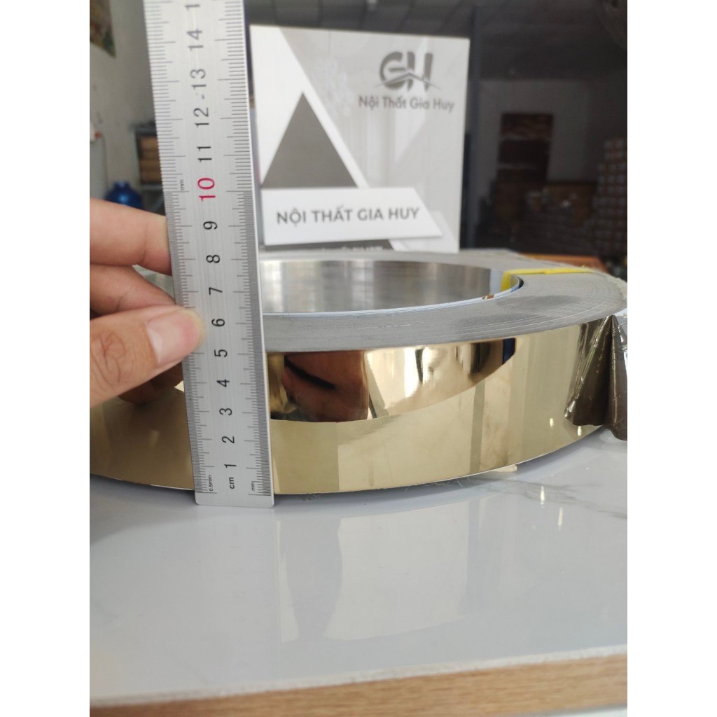 Lập là inox vàng gương. Nẹp inox trang trí nội ngoại thất, giá theo md. phuonganh2109