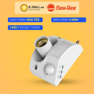 Đui đèn cảm biến đcb01.pir e27/300w rạng đông - elmall