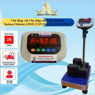 Cân Bàn Điện Tử YAOHUA (Taiwan) 100kg đến 500kg 60kg A501E. Bàn Cân INOX, Có video thực tế