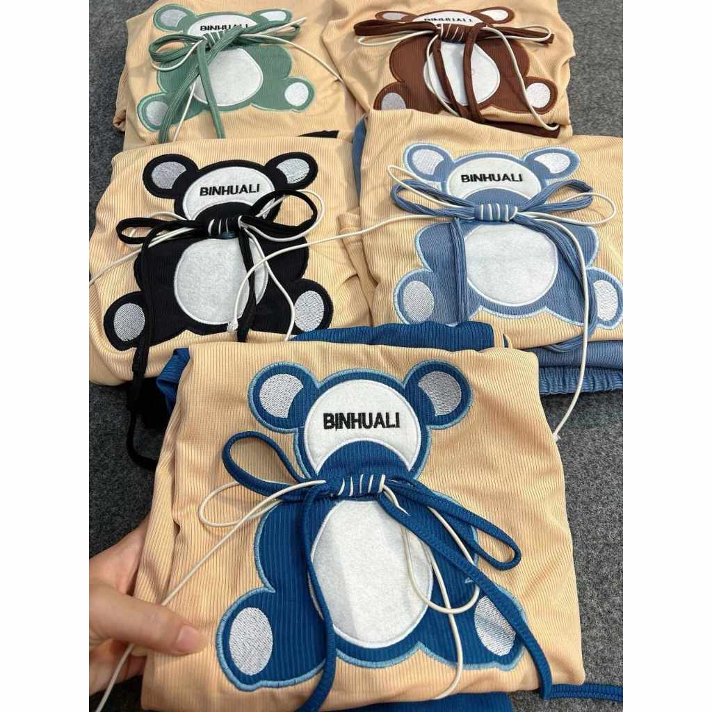 Đồ bộ nữ, set đồ bộ quần ống rộng có túi kèm áo ôm ngắn tay thêu chữ vải thun cotton gân lạnh, bộ đồ mặc ở nhà nữ