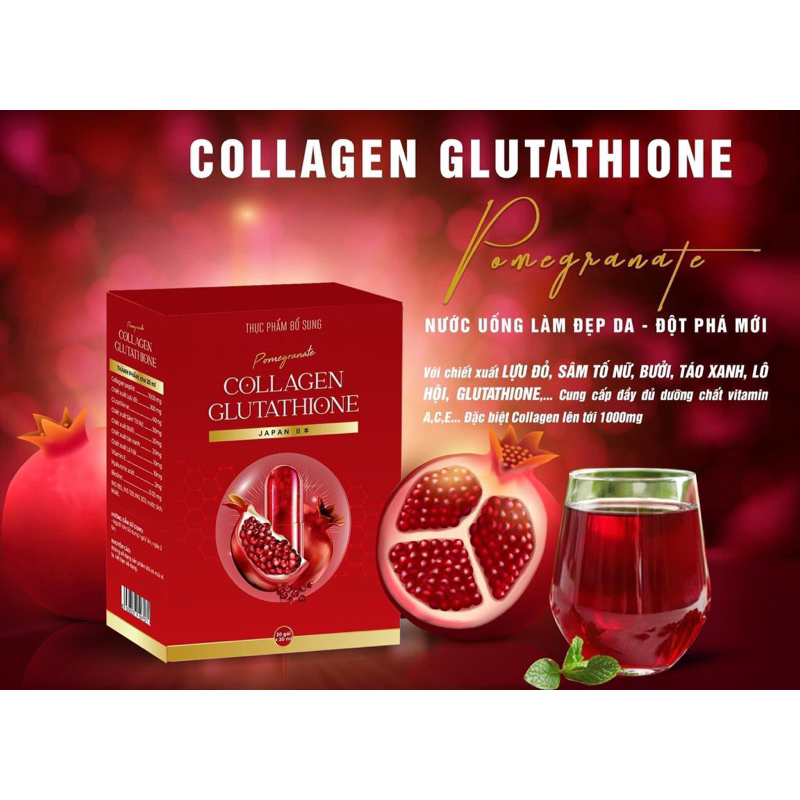 COLLAGEN GLUTATHIONE LỰU ĐỎ