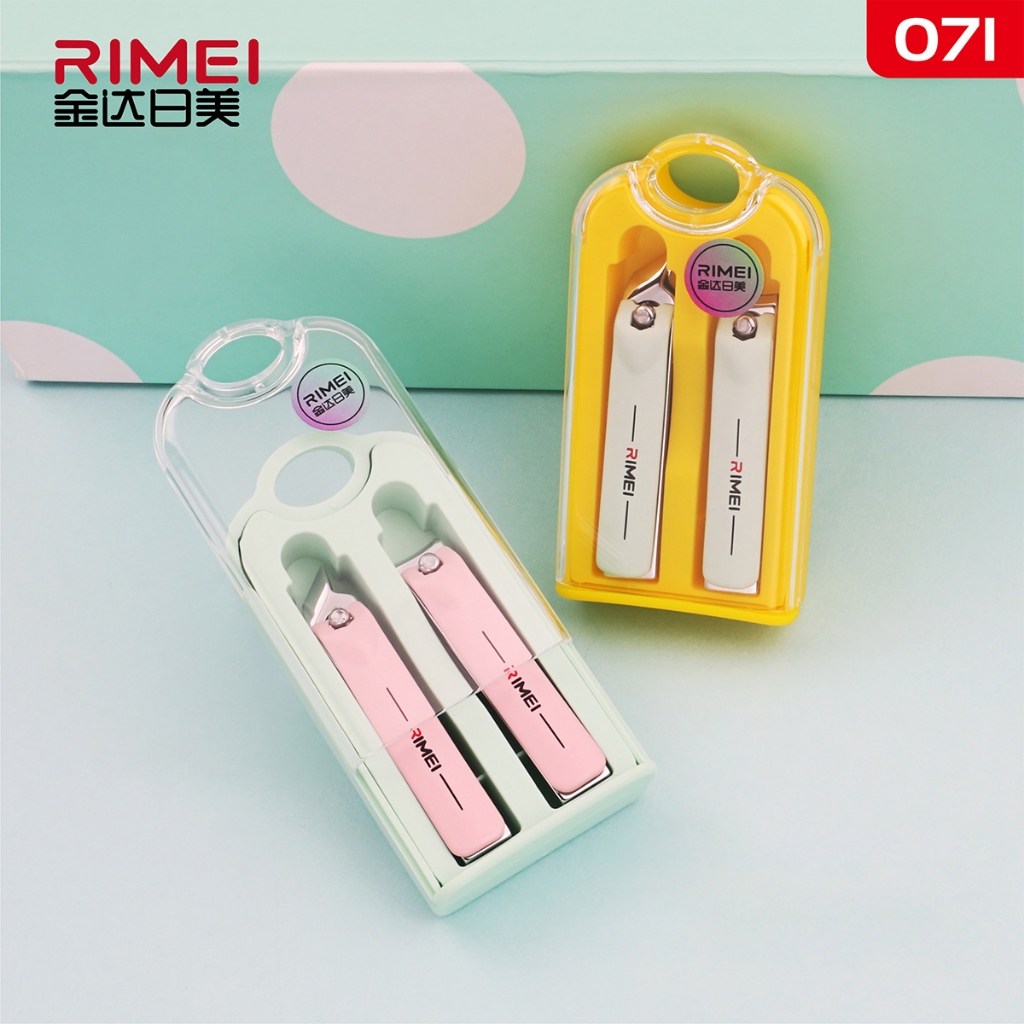 Bấm Móng Tay RIMEI 071, Chất Liệu Thép Không Gỉ, An Toàn và Sắc Bén (Set 2 chiếc)