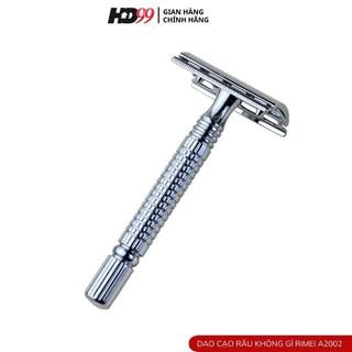 Dao Cạo Râu Inox Cổ Điển RIMEI A2002, Sản Phẩm Chính Hãng, Cam Kết Không Gỉ