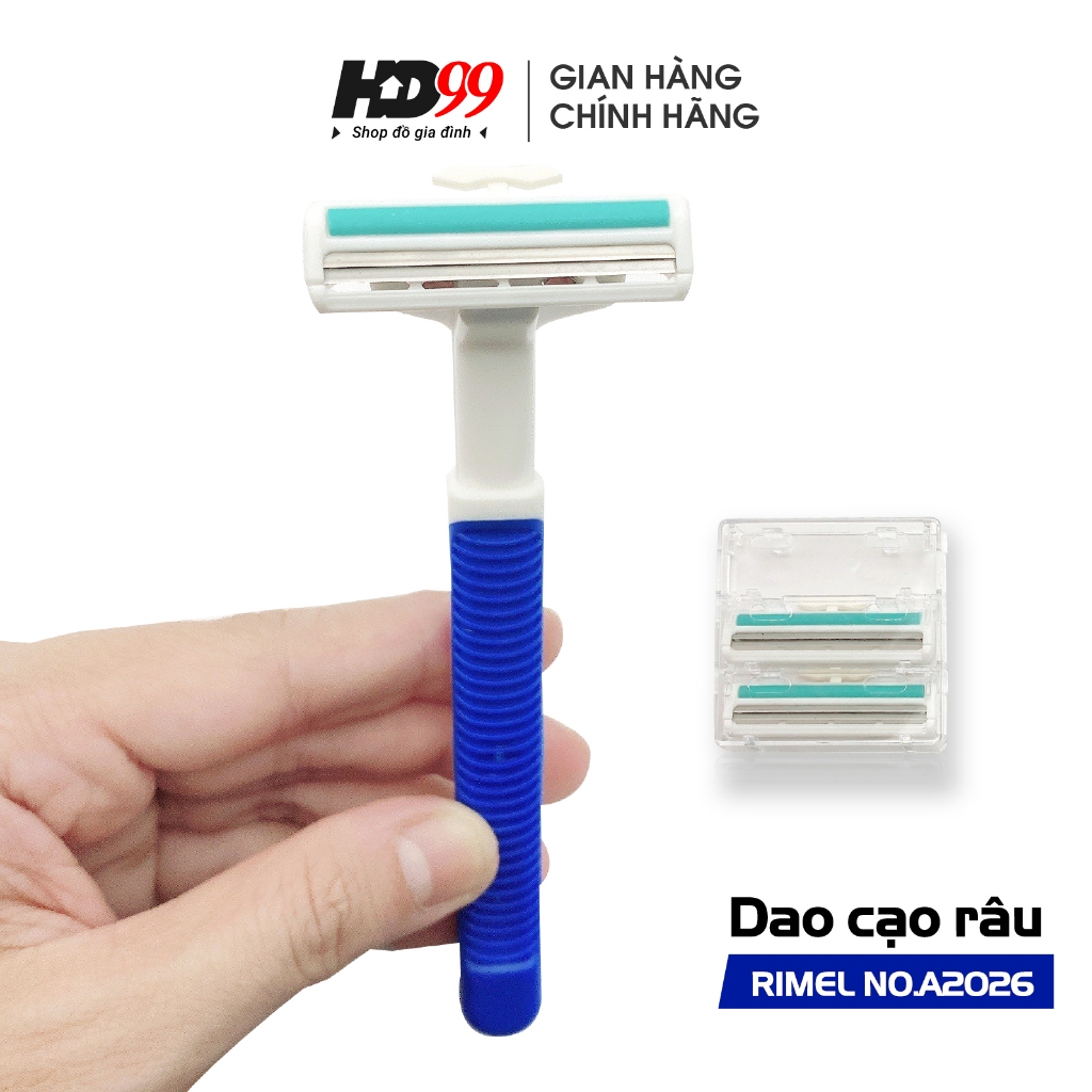 Dao Cạo Râu Inox RIMEI NO. A2026 Dụng Cụ Cạo Râu Hai Lưỡi