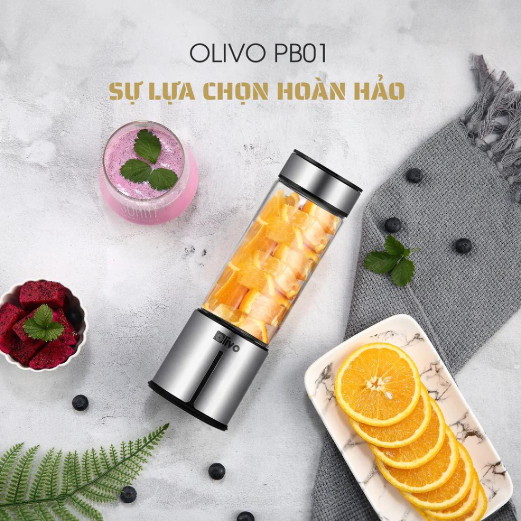 MÁY XAY SINH TỐ CẦM TAY MINI OLIVO PB01