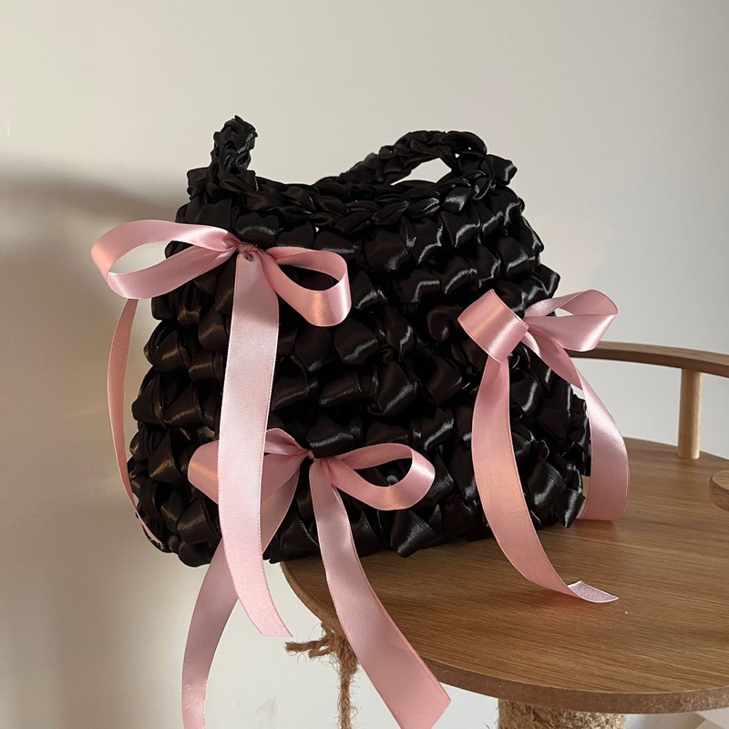 𝐑𝐢𝐛𝐛𝐨𝐧 𝐁𝐚𝐠 𝐁𝐚𝐬𝐢𝐜 ౨ৎ | Túi ruy băng Handmade