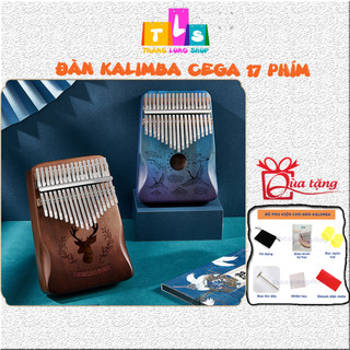 Đàn Kalimba Cega 17 Phím Gỗ Nguyên Tấm Mahogany Cao Cấp Kèm Full Phụ Kiện (GT, Bọc ngón tay, Búa, Túi nhung, khăn lau)