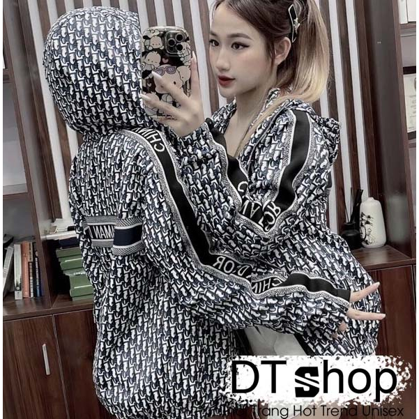 Áo Khoác Gió Thêu Chữ Di.or Rót Tay ❤ Áo Khoác Dù 2 Lớp Dày Dặn Dáng Rộng Nam Nữ Unisex NVA614