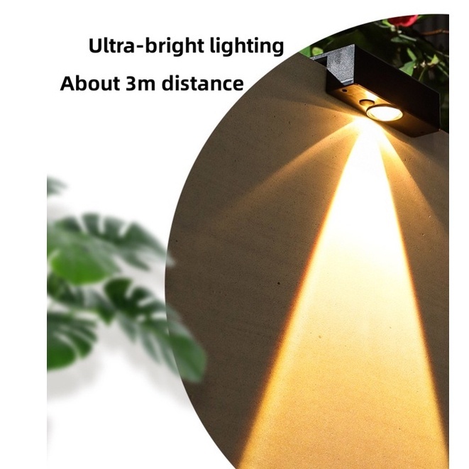 Mới Đèn LED Năng Lượng Mặt Trời 2023 Siêu Sáng Chống Thấm Nước Trang Trí Hàng Rào / Cầu Thang / Hành Lang