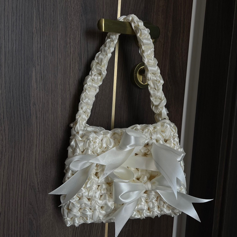 𝐑𝐢𝐛𝐛𝐨𝐧 𝐁𝐚𝐠 𝐁𝐚𝐬𝐢𝐜 ౨ৎ | Túi ruy băng Handmade