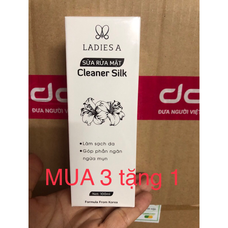 Sữa rửa mặt dang bot CLEANER SILK (chính hãng) DOVA