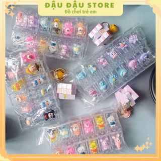 Kẹp tóc càng cua 3 răng, 5 răng đính charm hoạt hình dễ thương Đậu Đậu Store