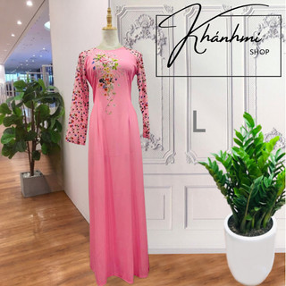 Áo Dài Truyền Thống MỚI NEW, Thanh Lịch Duyên Dáng Lụa Nhật - Khánh Mi shop