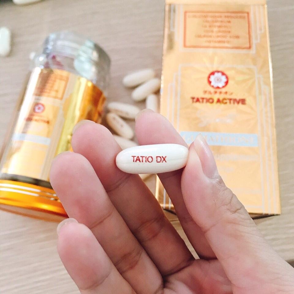 Tatio Active Gold Glutathione Viên Uống Trắng Da - Hộp 60 Viên