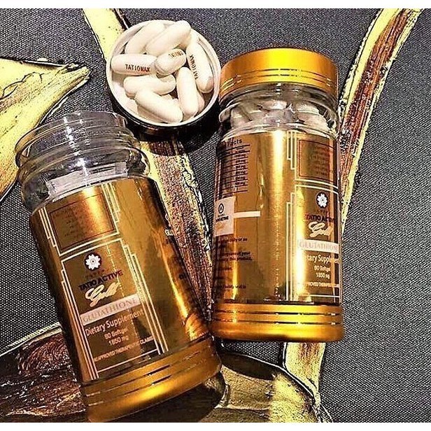 Tatio Active Gold Glutathione Viên Uống Trắng Da - Hộp 60 Viên