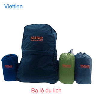Ba lô du lịch việt tiến nhỏ gọn thuận tiện vải poly
