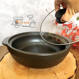 Nồi đất mì cay hấp dẫn, kèm đế Nồi đất kho cá thơm ngon cao cấp các size