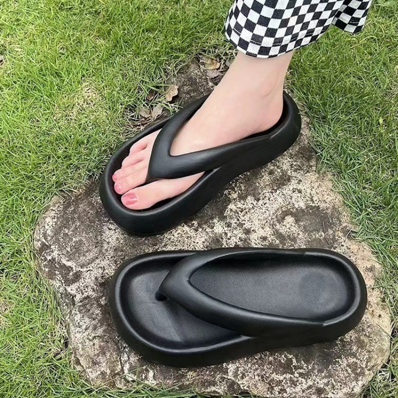 Dép xỏ ngón nữ đi biển đế bánh mì cao 4CM nhựa PVC êm nhẹ chống trơn trượt 3Fashion - 3270