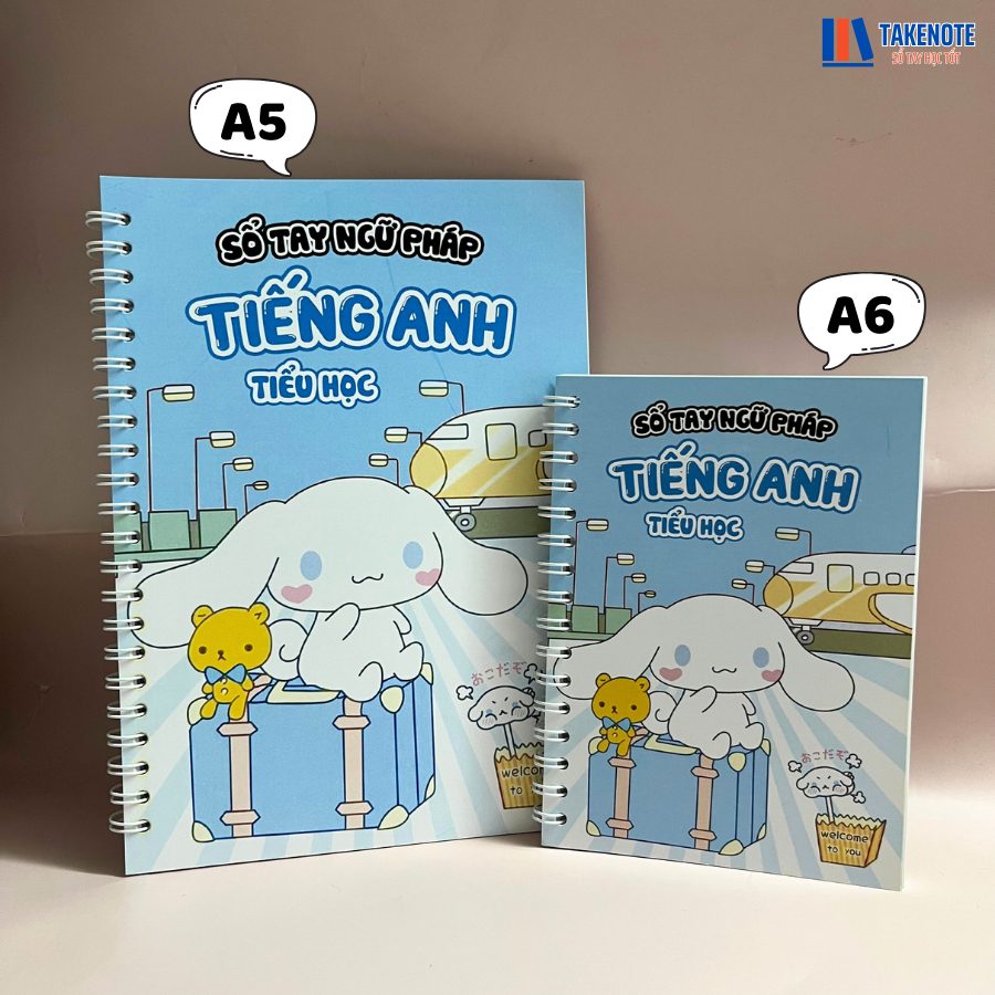 Sổ Tay Takenote Tiếng Anh tiểu học - Khổ giấy A5