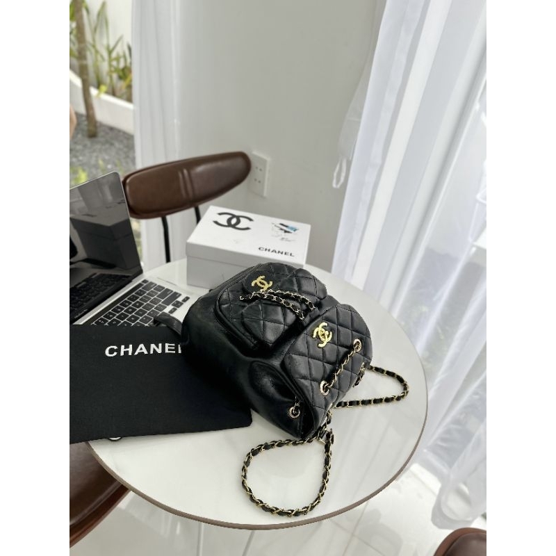 Balo dây rút backpack có xanh jean hoa trà siêu hot đây ạ 22cm