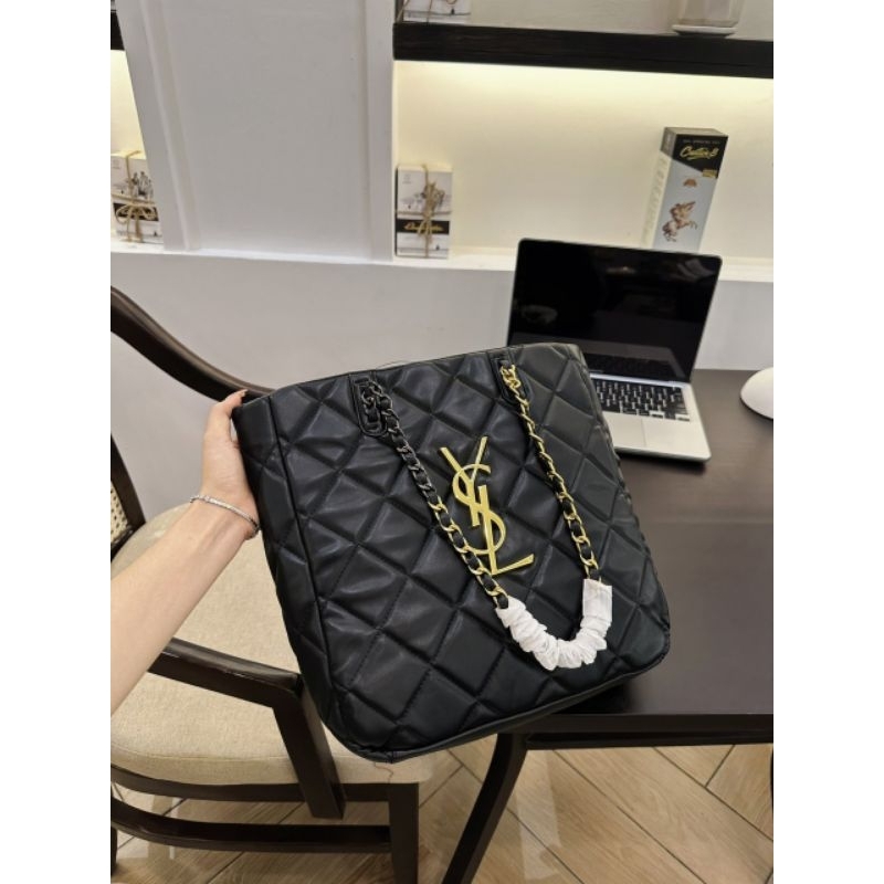 Túi tote #ysl. hobo shopping da mềm ô trám xịn sò 30cm