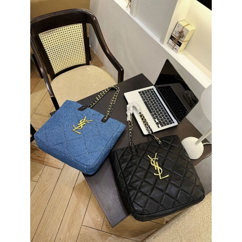 Túi tote #ysl. hobo shopping da mềm ô trám xịn sò 30cm