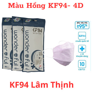 Khẩu Trang KF94 4D Lâm Thịnh (Combo 50 cái)