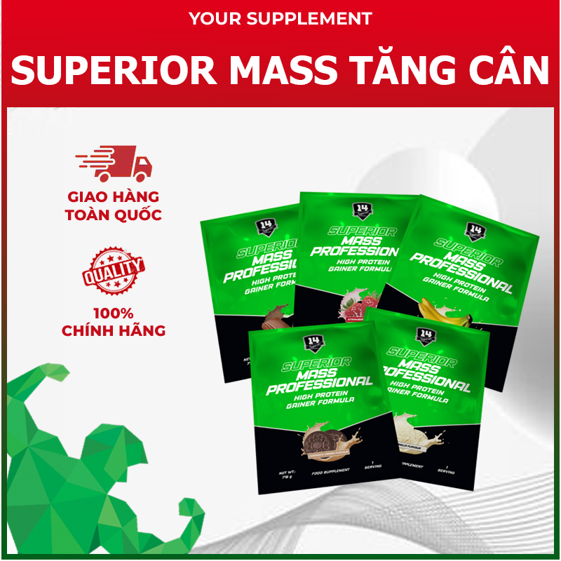 Gói Sample Whey/Mass 1 Serving - Superior 14