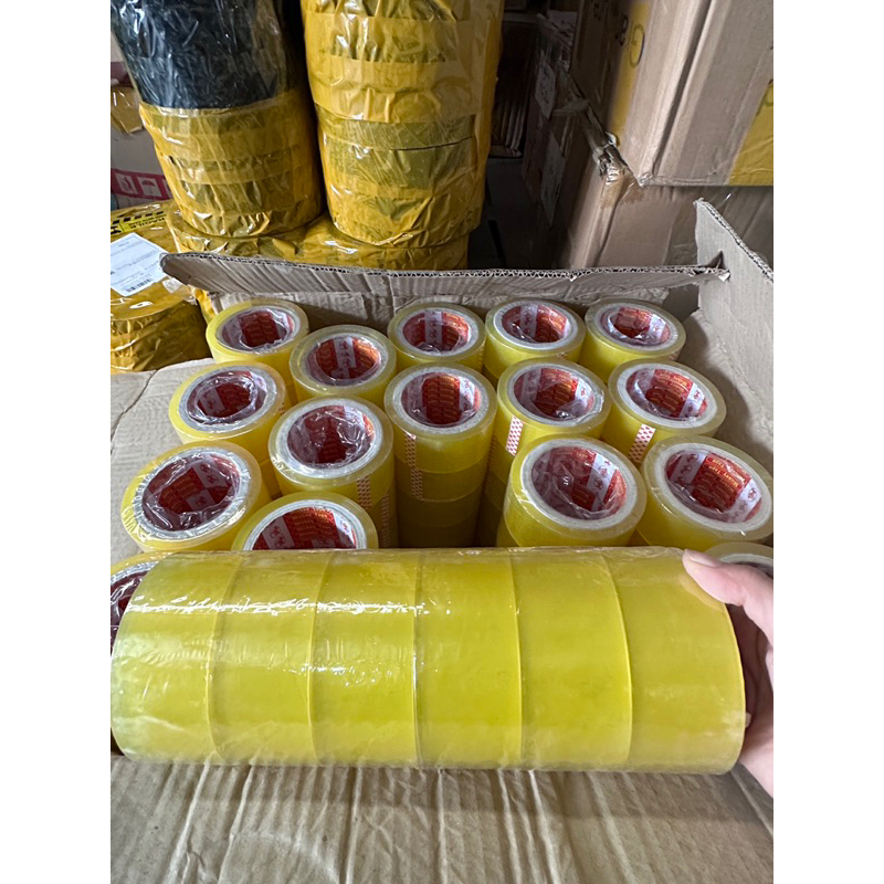 Combo 6 cuộn 100y Băng dính lõi giấy 3mm