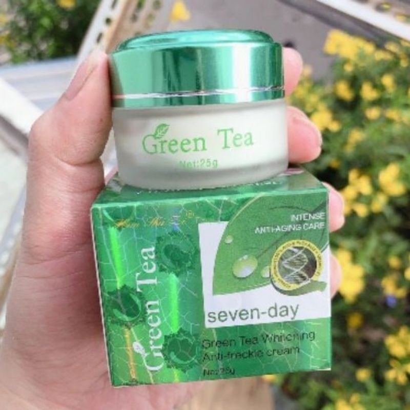 Kem trắng da, nám, tàn nhang Green Tea trà xanh 25g
