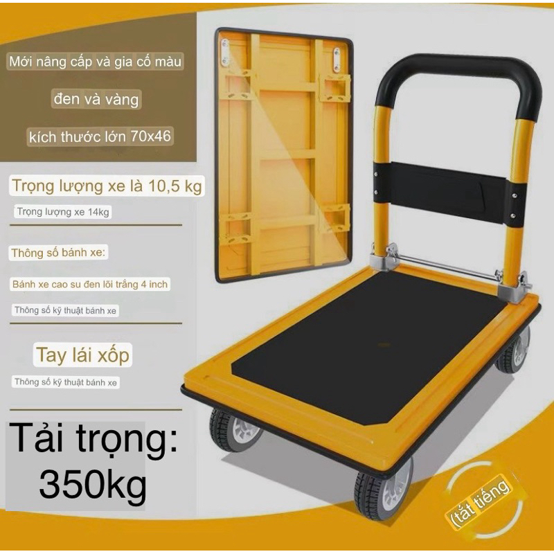 Xe Kéo Hàng gấp gọn 08.9999.8858 Xe đẩy hàng nhập khẩu siêu bền