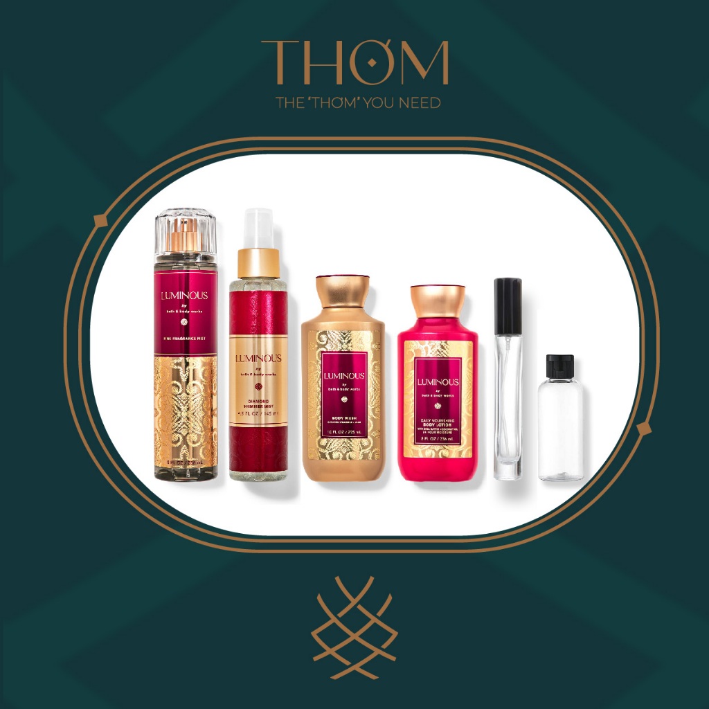 [5ML 10ML 33ML] LUMINOUS | Sản Phẩm Tắm Dưỡng Xịt Thơm Toàn Thân Body Mist