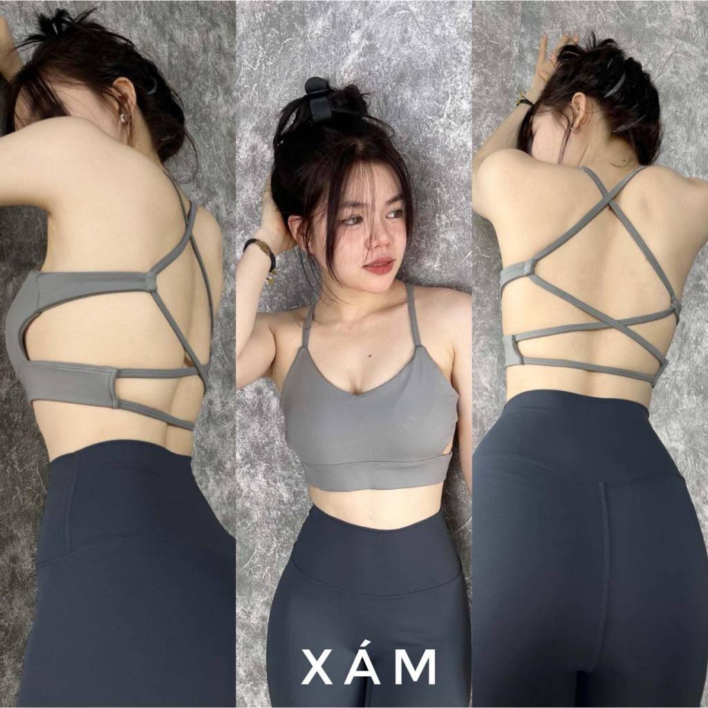 Bra Chéo Lưng Thể Thao Tập Gym-Yoga-Aerobic ⚡️ Hàng xuất khẩu ⚡️