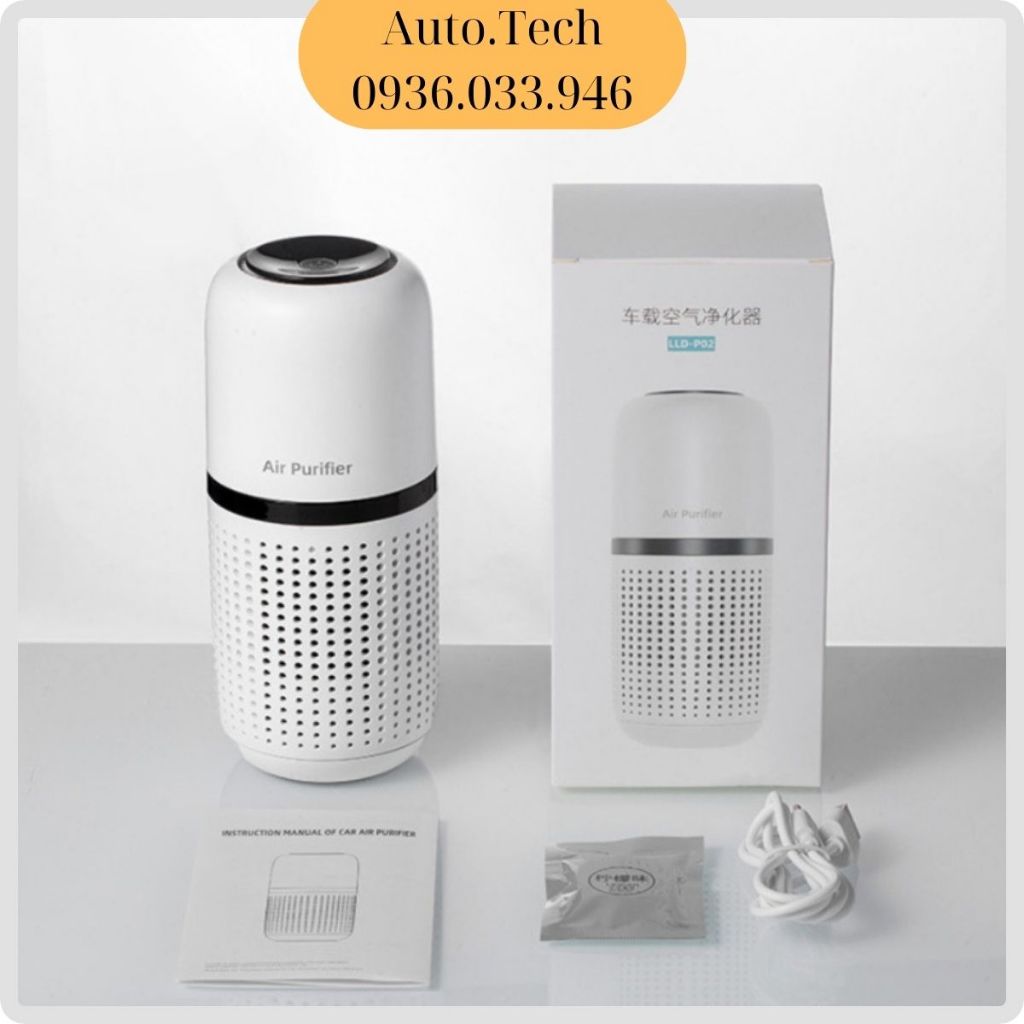 Máy lọc không khí ô tô ION âm Air Purifier  . Lọc không khí ô tô . Thiết bị lọc khí khử mùi diệt khuẩn trên xe hơi