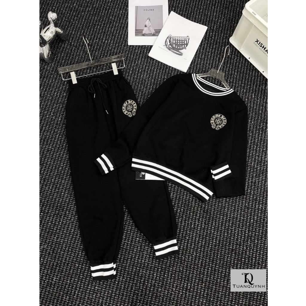 Bộ Đồ Thể Thao Nữ Logo Tròn Chất Umi - Mẫu mới Hot 2023