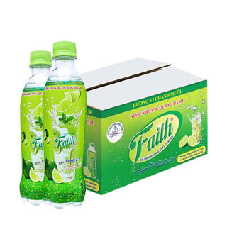 1 thùng 24 chai nước khoáng faith chanh muối có gas 355ml